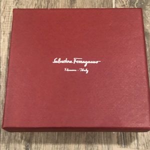 Salvatore Ferragamo red box with dust bag